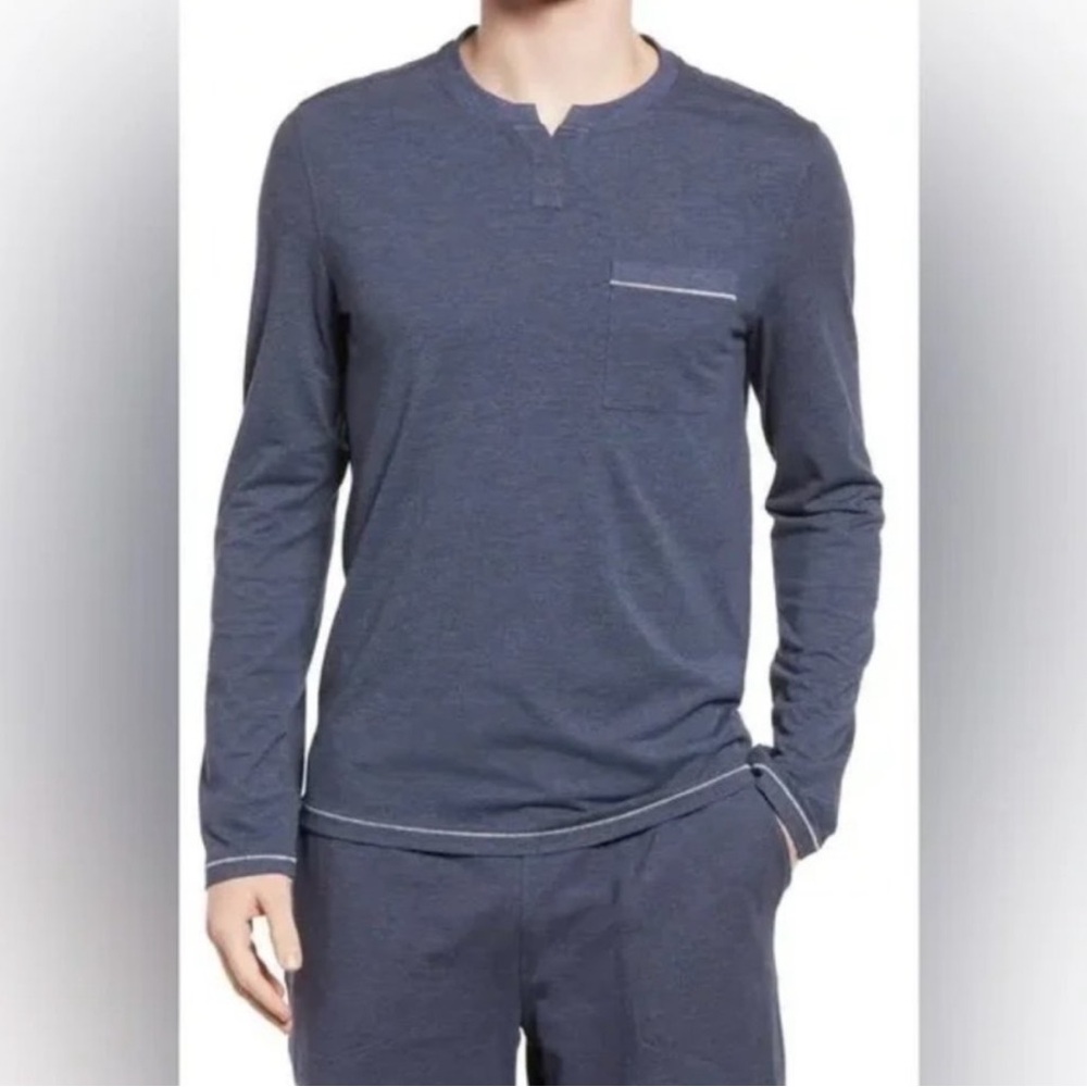 Lunya Restore Long Sleeve Henley- XXL